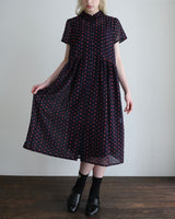 〔No.9449〕綿ボイル花しるべ刺繍ワンピース【2027年4月上旬入荷予定】