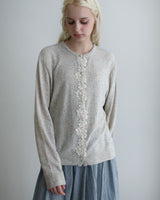 〔No.9440〕silkメランジknitカーディガン【2027年4月下旬入荷予定】