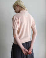 〔No.9441〕silkメランジknitポロ【2027年4月下旬入荷予定】