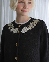 〔No.9429〕organicコットンスラブknitカーディガン【2027年3月下旬入荷予定】