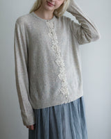〔No.9440〕silkメランジknitカーディガン【2027年4月下旬入荷予定】