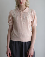 〔No.9441〕silkメランジknitポロ【2027年4月下旬入荷予定】