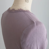Cotton Cashmere Teleco Italian Lace Crew Neck Innerwear
