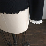 [No. 9346] Wool Teleco Mole Lace Inner [Scheduled for mid-September 2026 delivery]