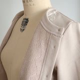 Cotton fleece cardigan