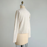 Cotton fleece cardigan