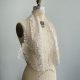 [No. 11215] Cotton Chemical Lace Collage Stole [Scheduled to arrive in late September 2026]