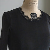 Cotton Cashmere Teleco Italian Lace Crew Neck Innerwear