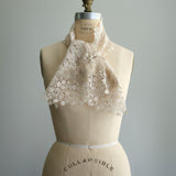 [No. 11215] Cotton Chemical Lace Collage Stole [Scheduled to arrive in late September 2026]