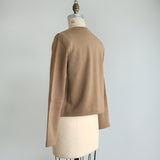 Cotton fleece cardigan