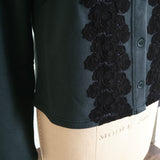 Cotton fleece cardigan