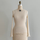 Cotton Cashmere Teleco Italian Lace Crew Neck Innerwear