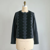 Cotton fleece cardigan