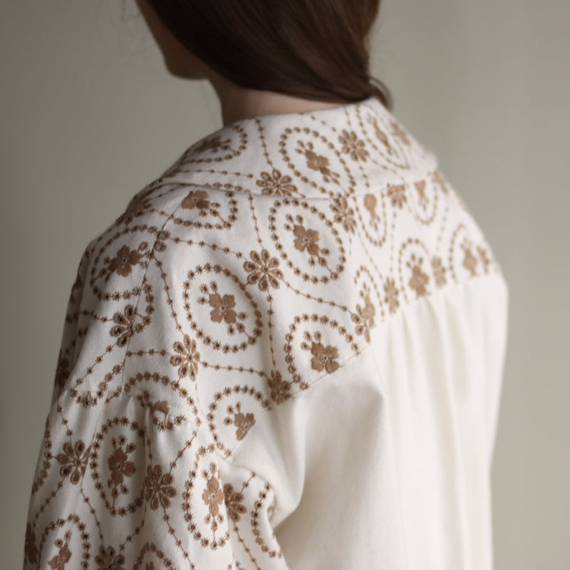 organicコットンemblem刺繍 ブルゾン