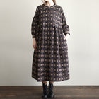 organicコットンemblem刺繍コートワンピース