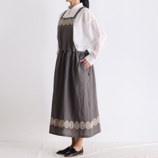 [Scheduled to arrive in late March 2024] 60 Belgian linen jumper skirt [Now accepting reservations]