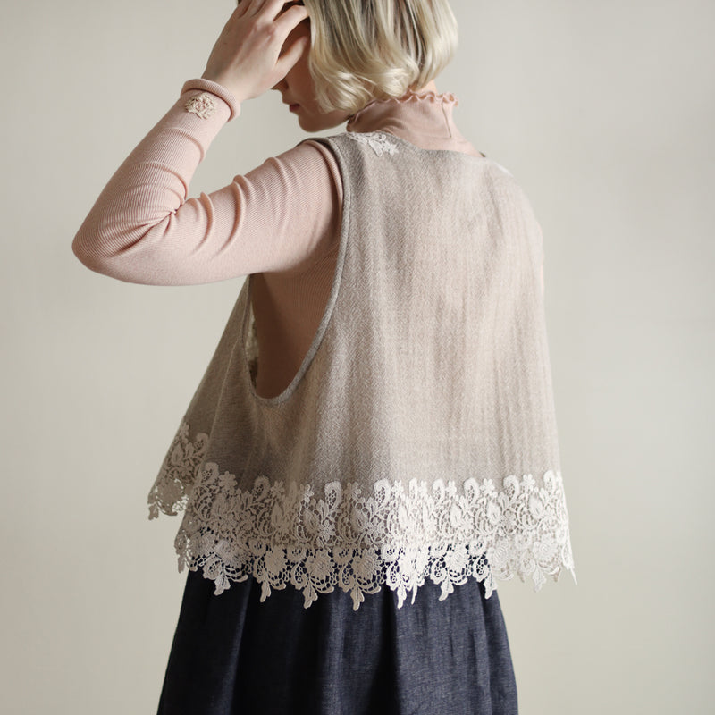 ウールガーゼlacyベスト