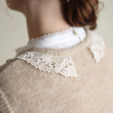 ブークレknit lacyカラーベスト