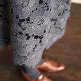 花ウールケミカルスカート