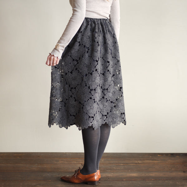 花ウールケミカルスカート