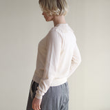 コットンカシミヤkint  lacyカラーカーディガン