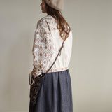 organicコットンemblem刺繍プティBag