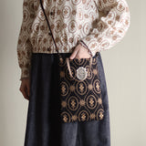 organicコットンemblem刺繍プティBag