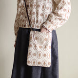 organicコットンemblem刺繍プティBag