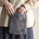 もこもこクロスステッチ刺繍ショルダーBag