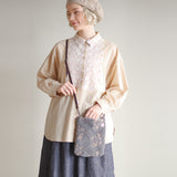 もこもこクロスステッチ刺繍ショルダーBag