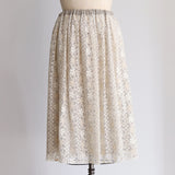 [Estimated arrival in late August 2023] Woolly tulle embroidered skirt [Currently accepting reservations]