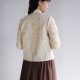 〔No.9315〕花ふたえ刺繍ブラウスジャケット【2026年9月下旬入荷予定】