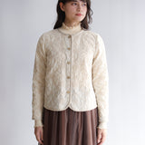 〔No.9315〕花ふたえ刺繍ブラウスジャケット【2026年9月下旬入荷予定】