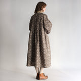 〔No.9314〕花ふたえ刺繍コートワンピース【2026年9月下旬入荷予定】