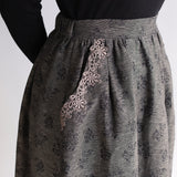 〔No.9313〕コットンリネンジャガードスカート【2026年9月下旬入荷予定】