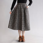 〔No.9313〕コットンリネンジャガードスカート【2026年9月下旬入荷予定】