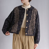 〔No.9312〕コットンリネンジャガードブルゾン【2026年9月下旬入荷予定】