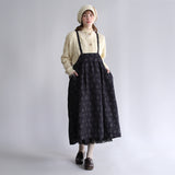 〔No.9311〕コットンリネンジャガードサロペットスカート【2026年9月下旬入荷予定】