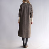 〔No.9308〕かりん刺繍コンビワンピース【2026年9月下旬入荷予定】