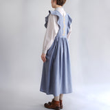 〔No.9307〕かりん刺繍エプロンワンピース【2026年10月上旬入荷予定】