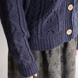 〔No.9324〕タスマニアウールknitカーディガン【2026年9月中旬入荷予定】