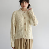 〔No.9324〕タスマニアウールknitカーディガン【2026年9月中旬入荷予定】