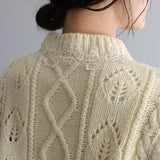 〔No.9324〕タスマニアウールknitカーディガン【2026年9月中旬入荷予定】