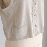 organicコットンknitベスト