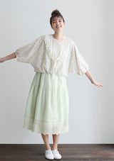 [No. 9238] Flower Raschel Pullover [Scheduled for late August 2026 delivery]