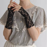 [Scheduled to arrive in mid-March 2024] Tulle embroidered gloves [Now accepting reservations]