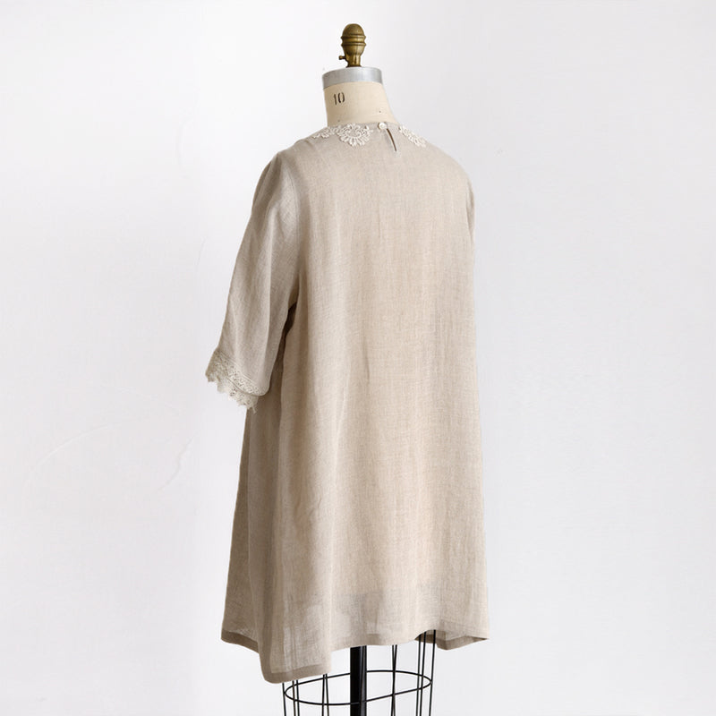 [Scheduled to arrive in late April 2024] Linen voile tunic [Now accepting reservations]