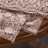 《広幅カットレース》オリジナル小花ケミカルレース