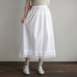 ふんわりコットンロングlacyペチスカート