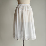 ふんわりコットンロングlacyペチスカート